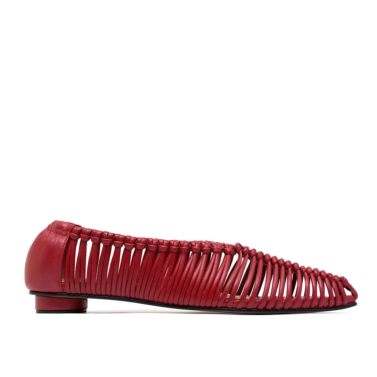 SIMONE RED CRAFT FLATS