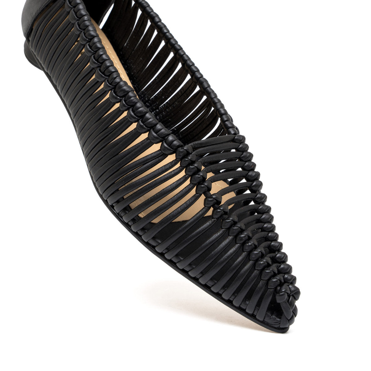 SIMONE BLACK CRAFT FLATS