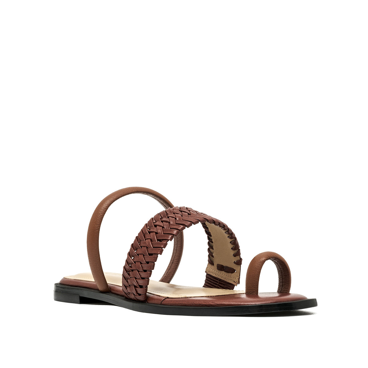 ALLEGRA COGNAC SANDALS