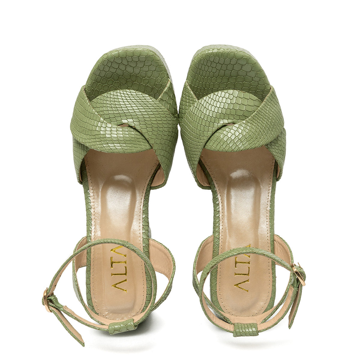 LORETTA GREEN SANDALS