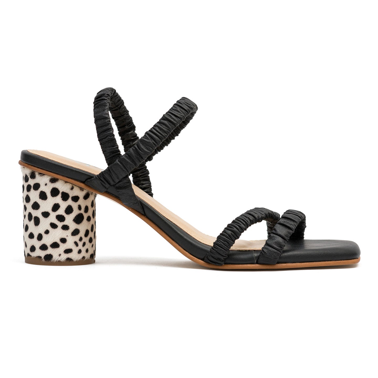 YVONNE BLACK SANDALS