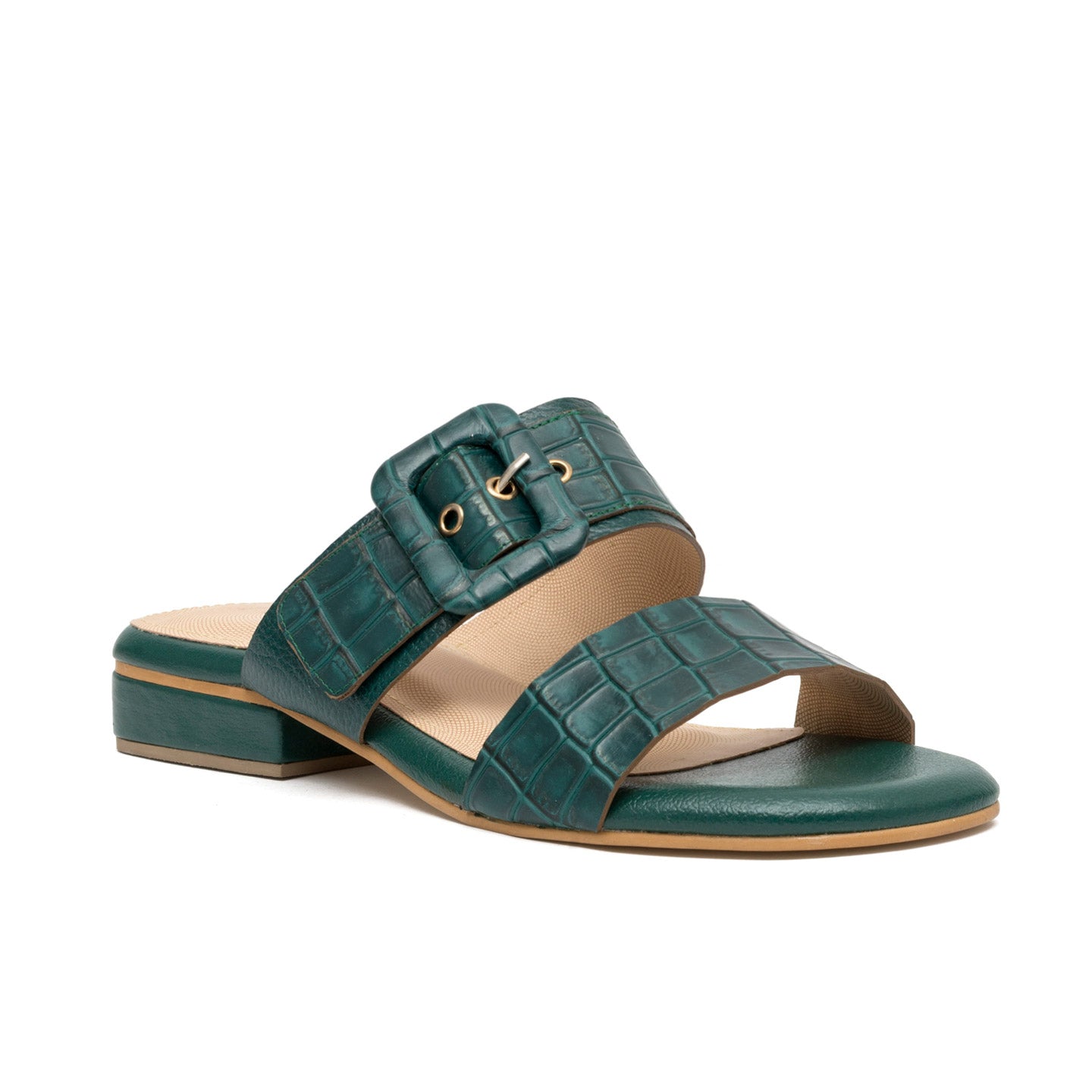 CARLOTTA GREEN SANDALS