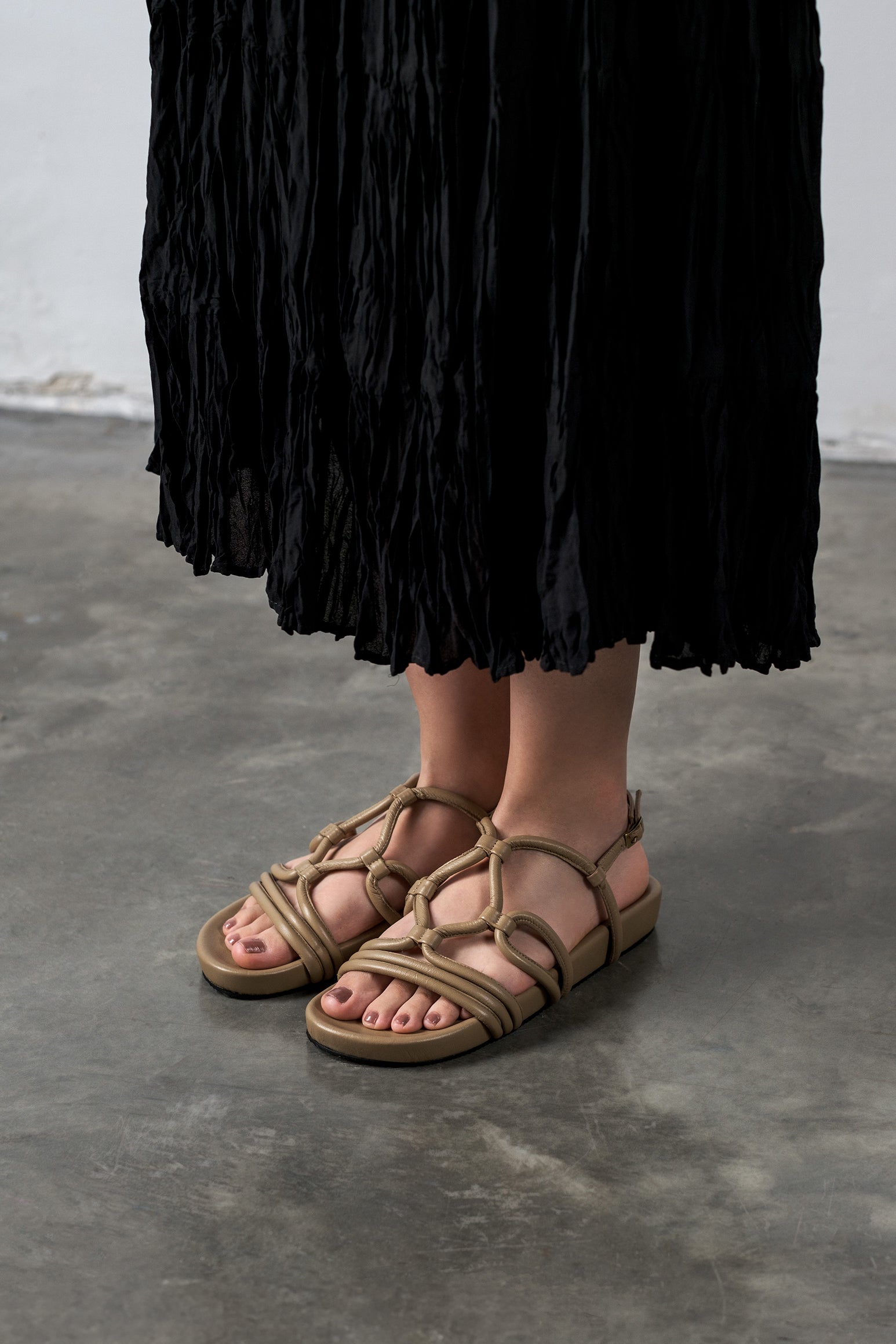 FLORA ALMOND SANDALS