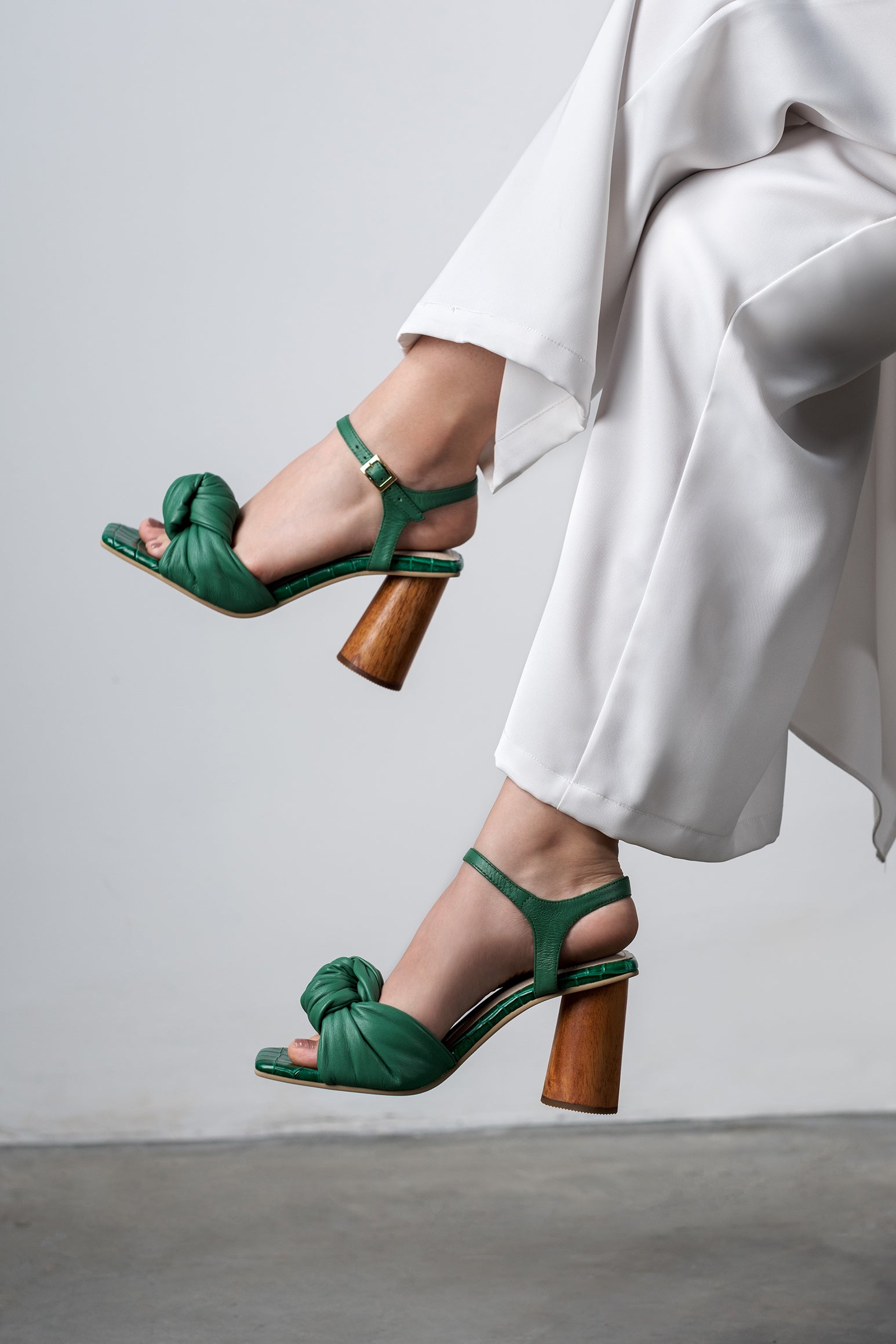 ALESSIA GREEN SANDALS