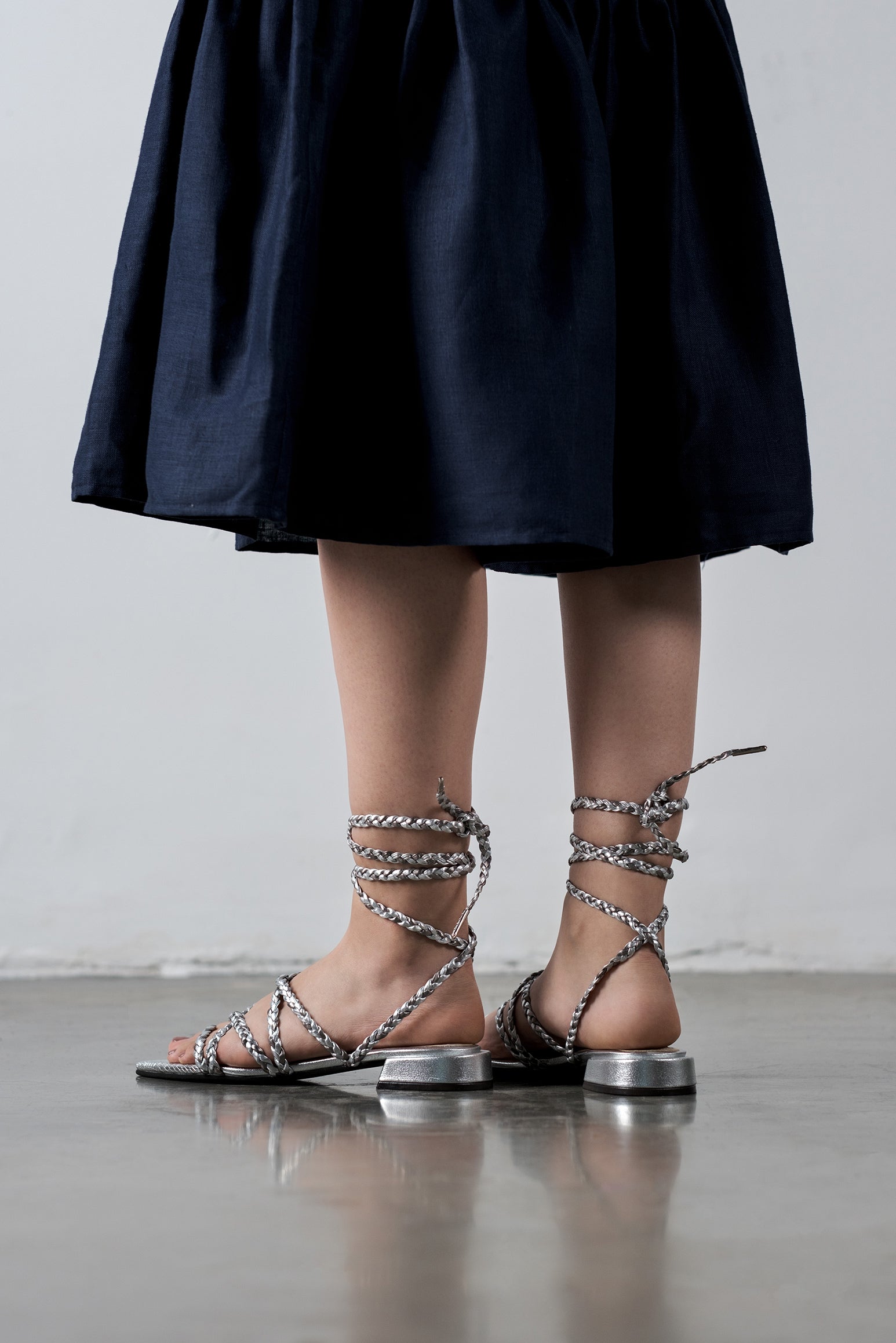 TRIANNA SILVER SANDALS