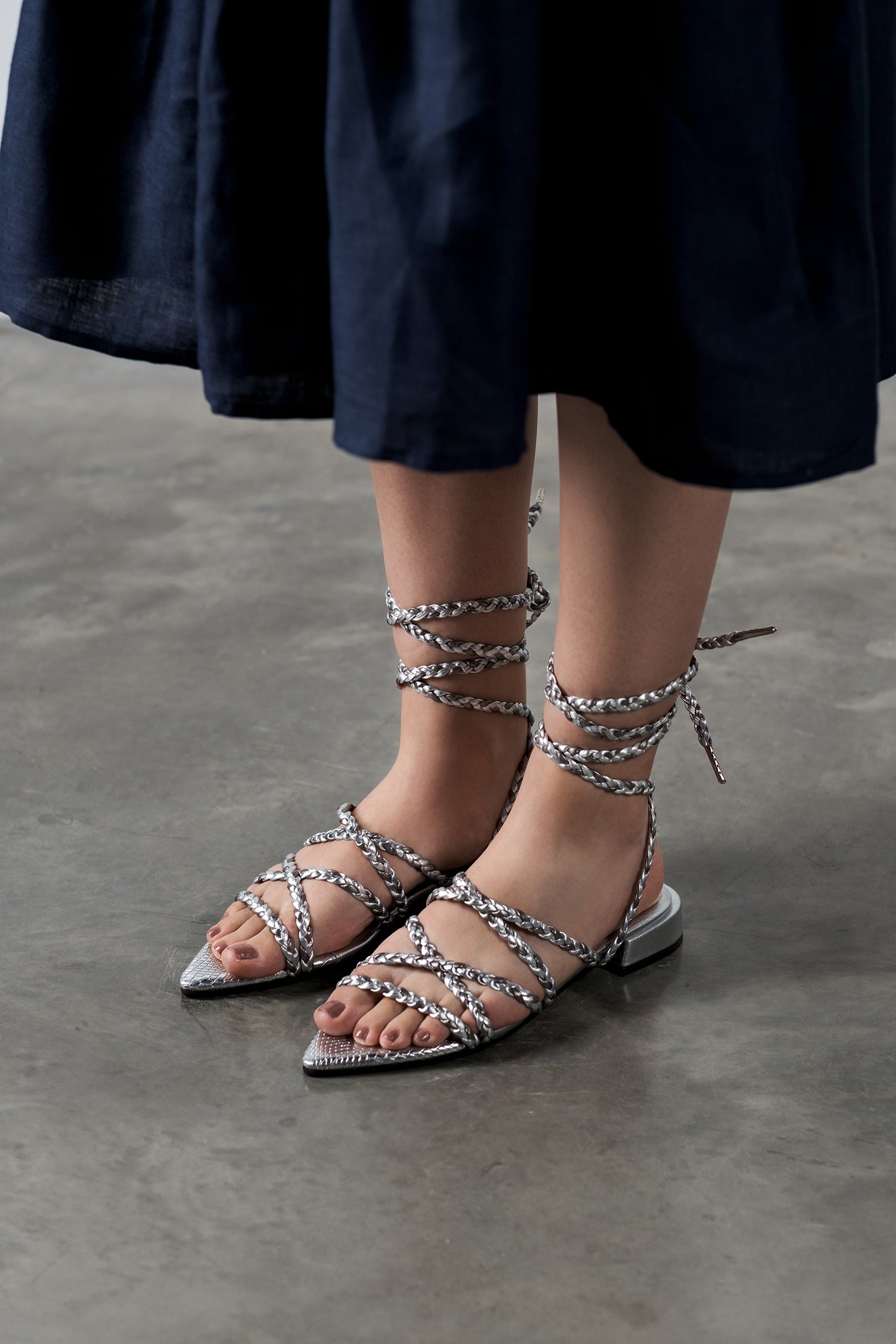 TRIANNA SILVER SANDALS