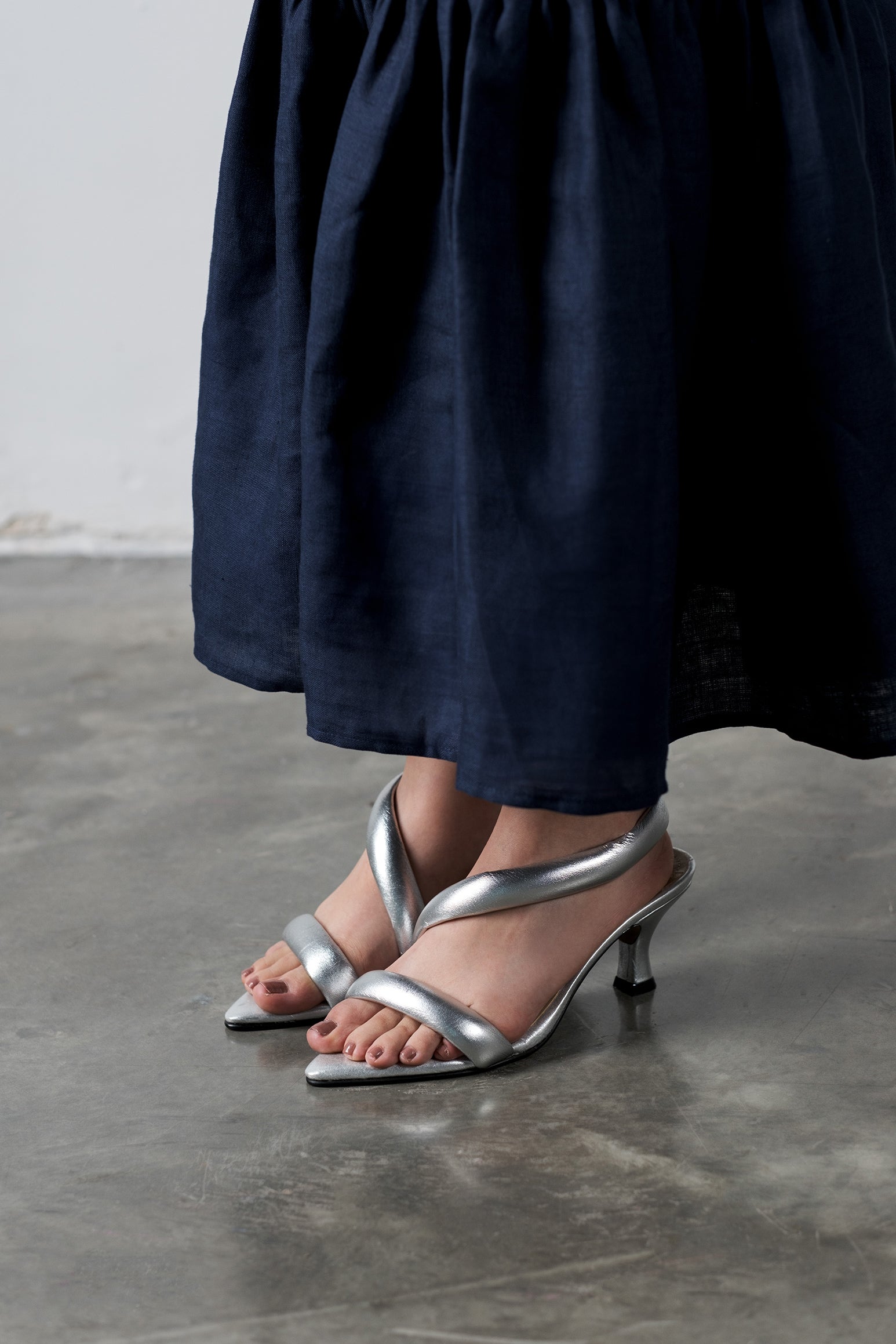 OPHELIA SILVER  SANDALS