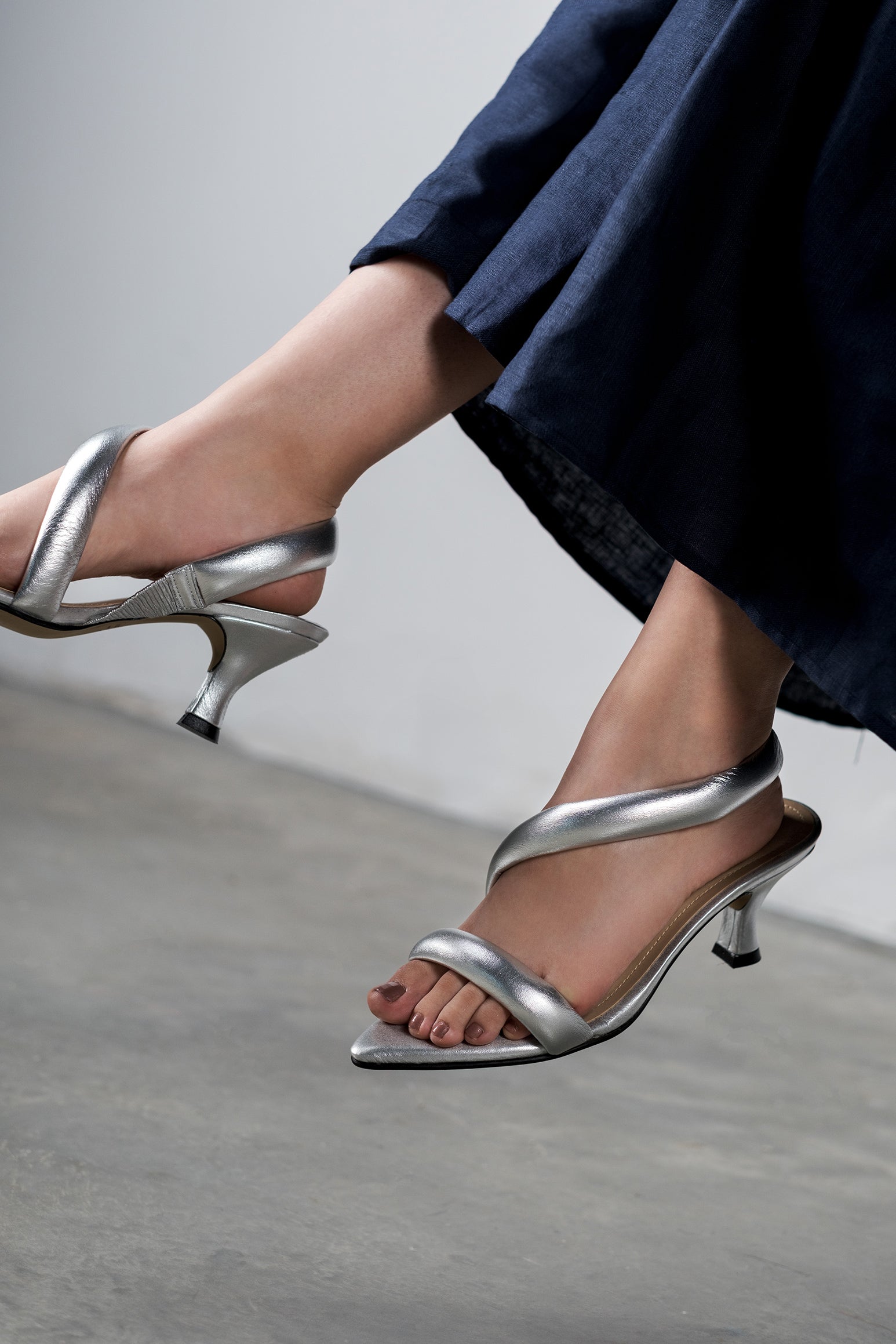 OPHELIA SILVER  SANDALS