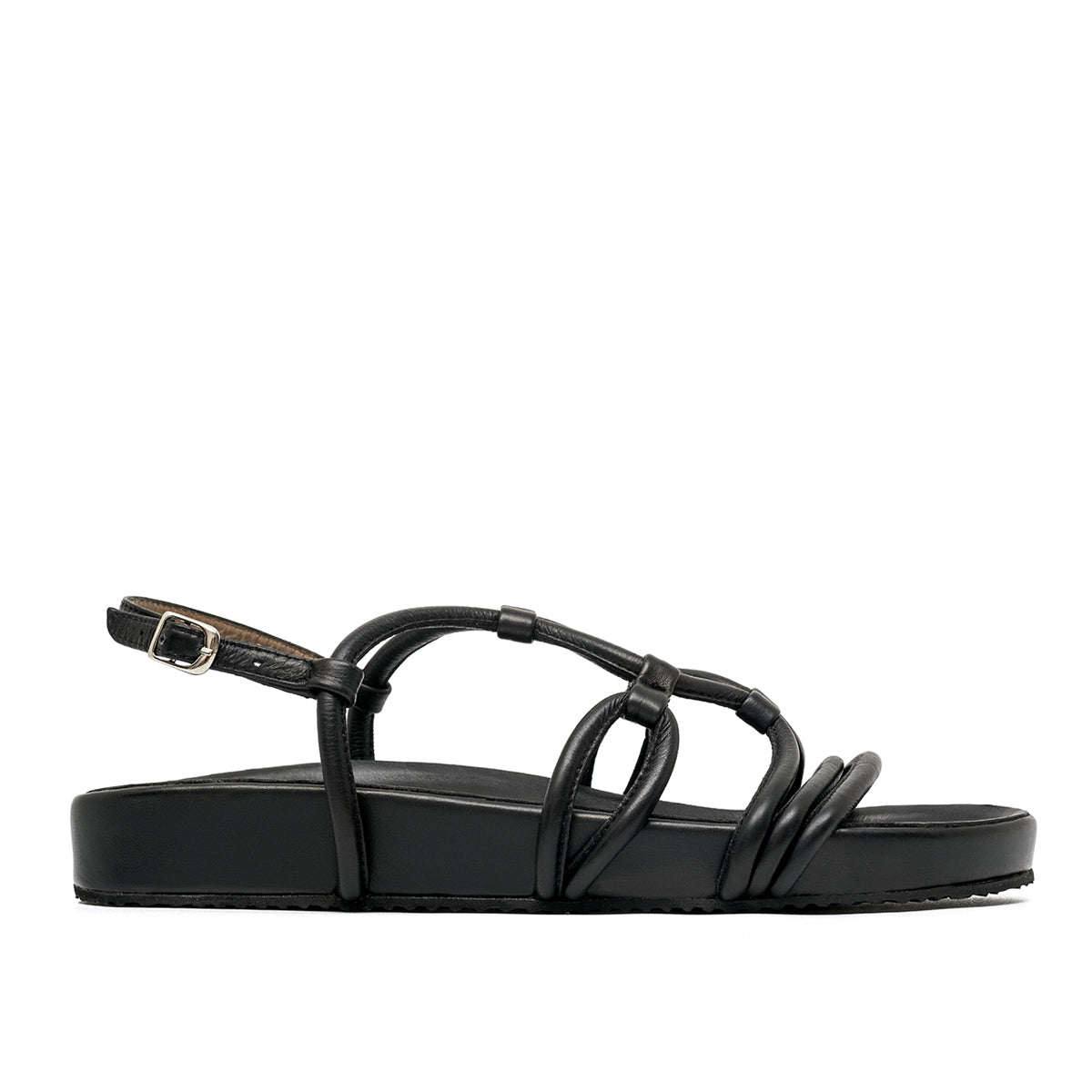 FLORA BLACK SANDALS