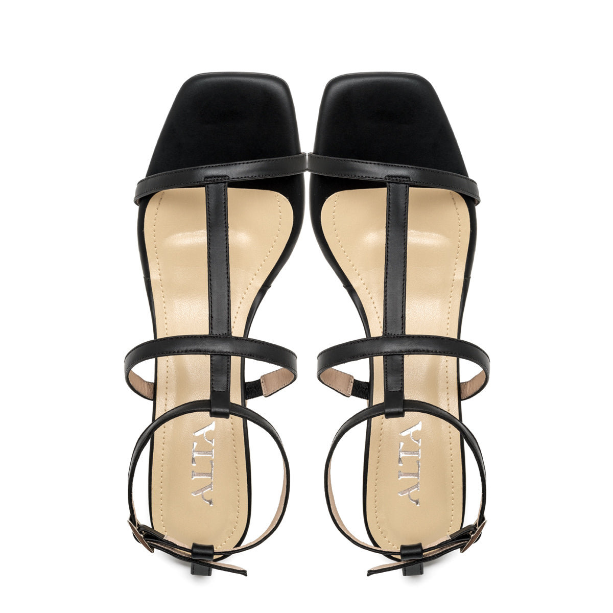 SERENNA BLACK SANDALS