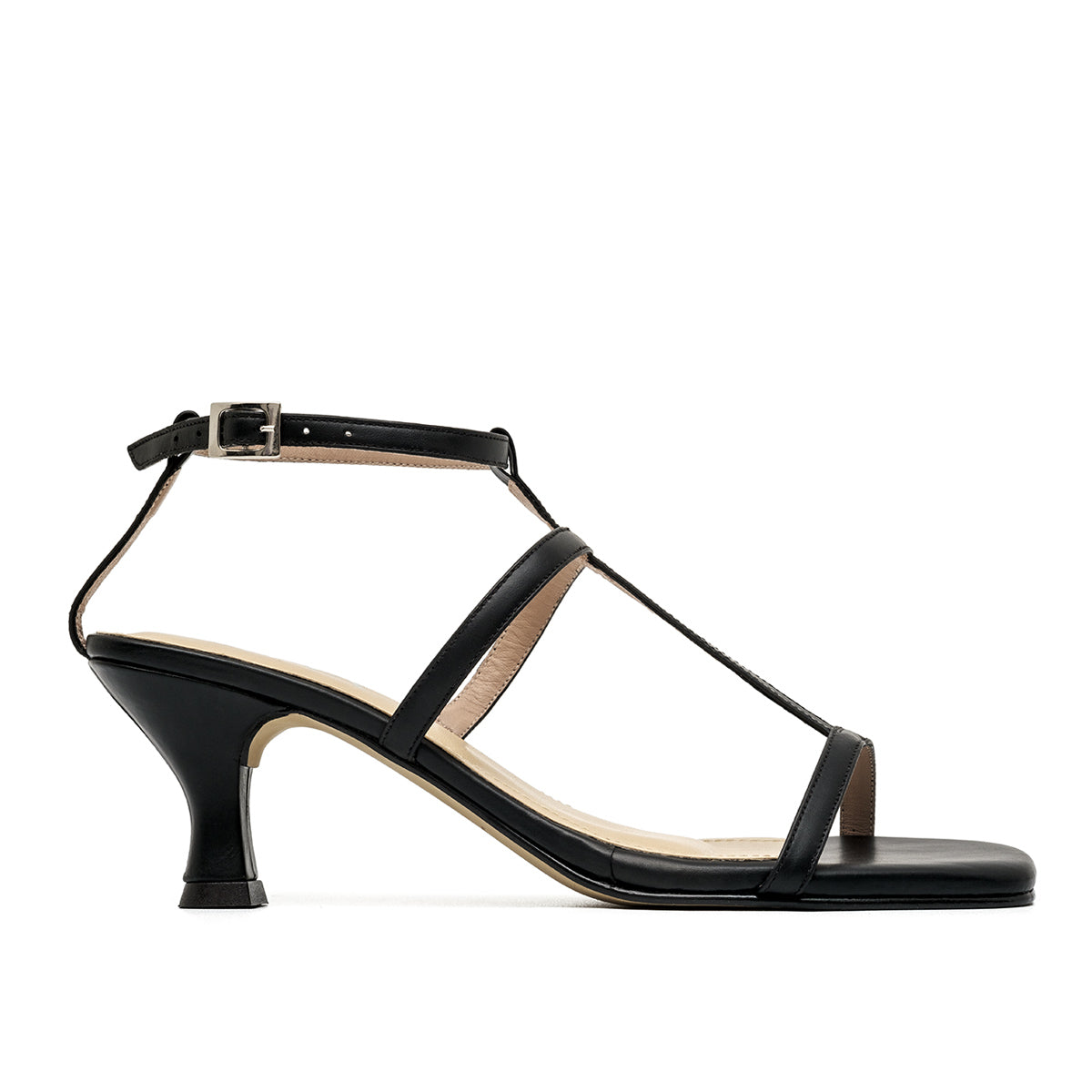 SERENNA BLACK SANDALS