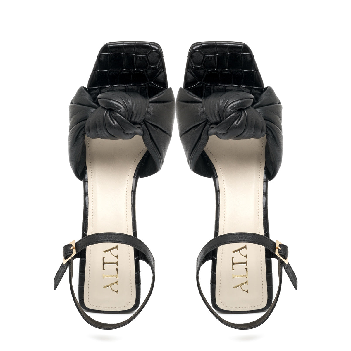 ALESSIA BLACK SANDALS