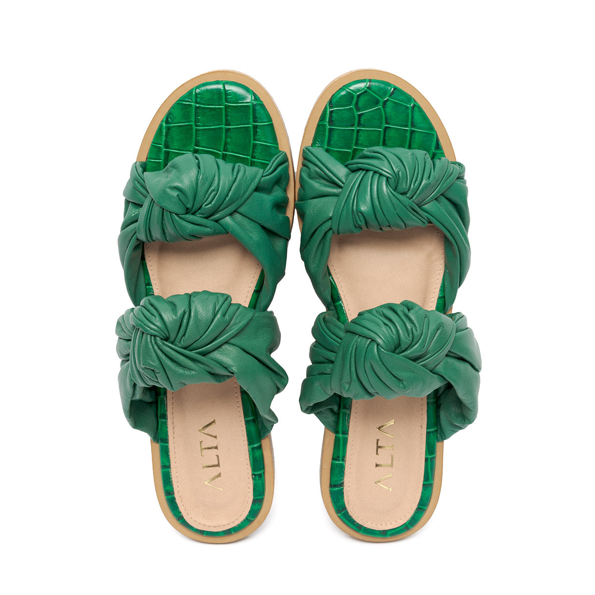 CLARICE GREEN SANDALS