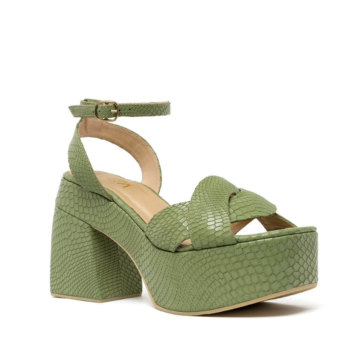 LORETTA GREEN SANDALS