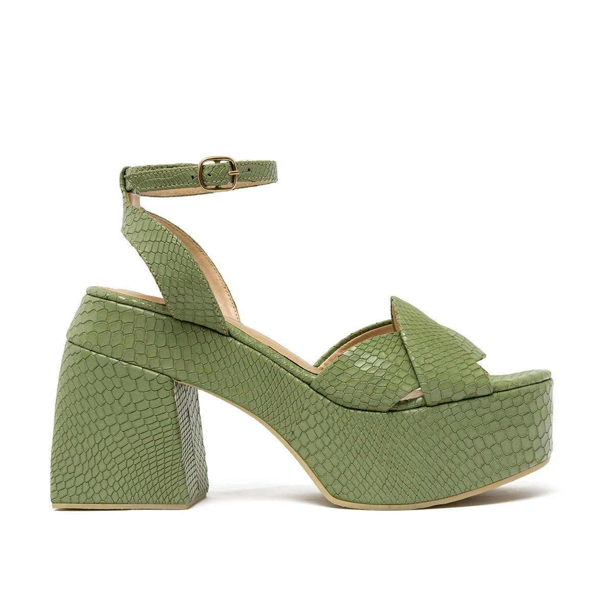 LORETTA GREEN SANDALS