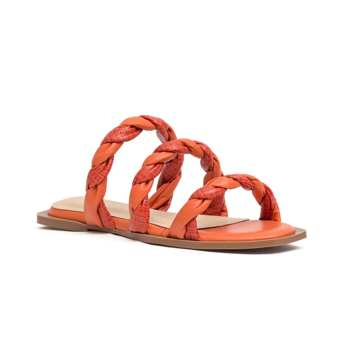 FLORENCE ORANGE SANDALS