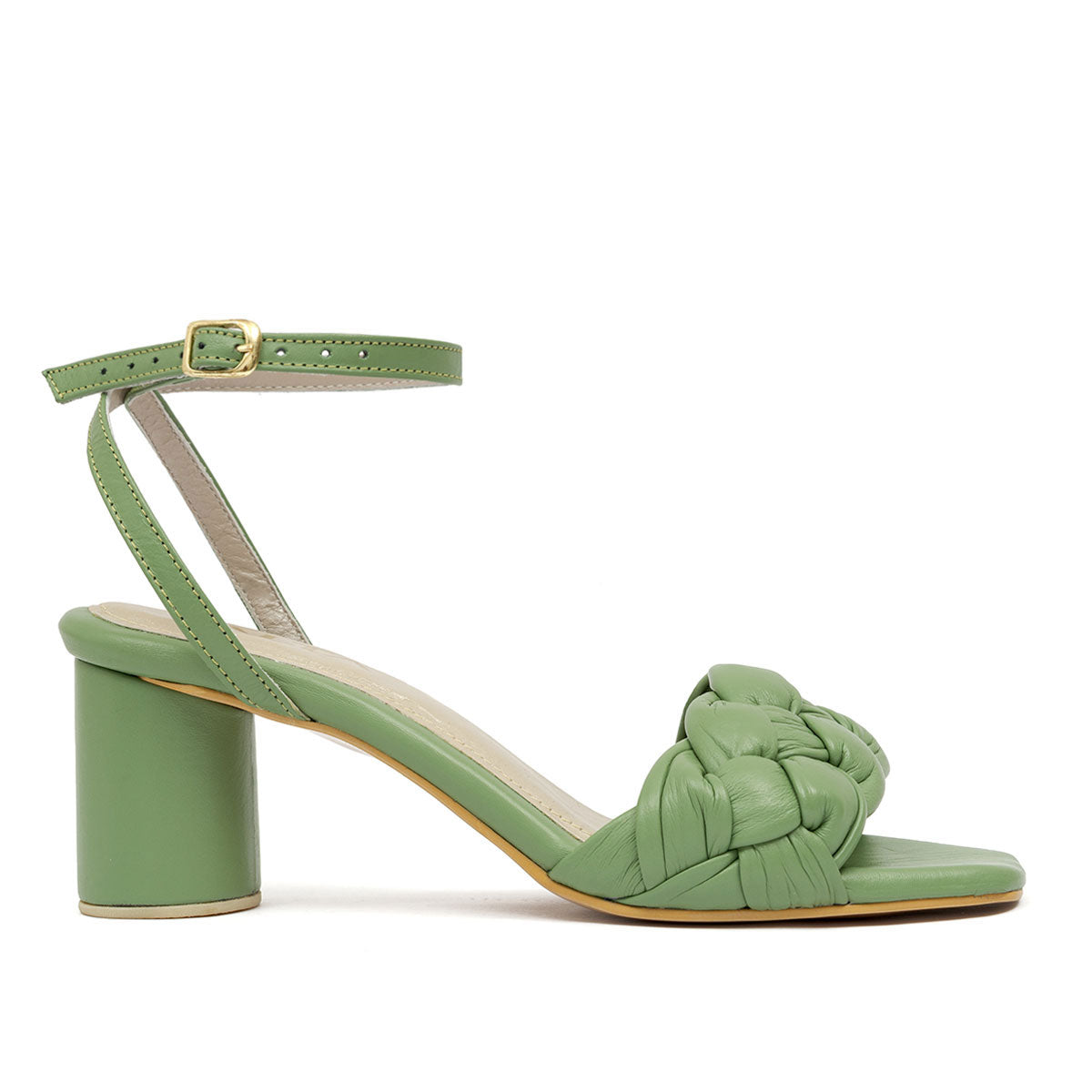 INES OLIVE SANDALS