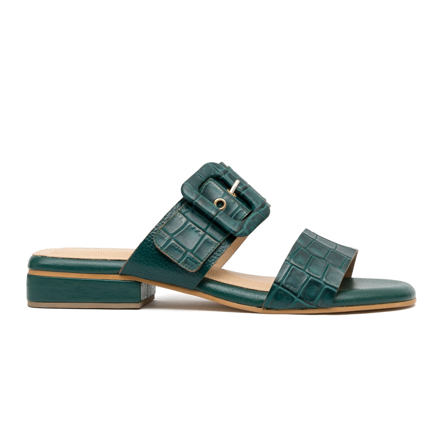 CARLOTTA GREEN SANDALS